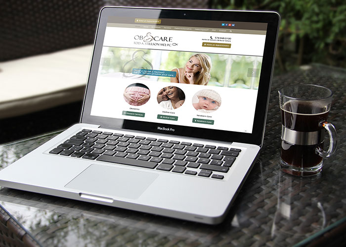 UI / UX design for a physician's website design