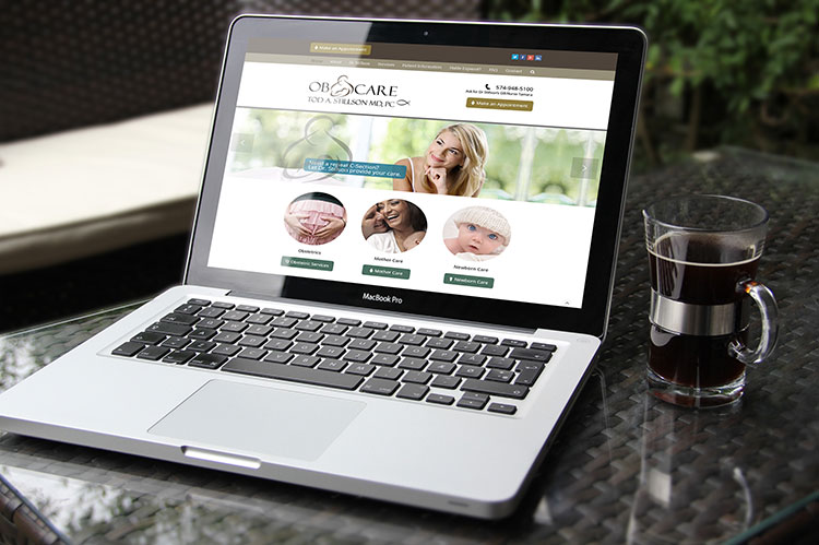 UI / UX design for a physician's website design