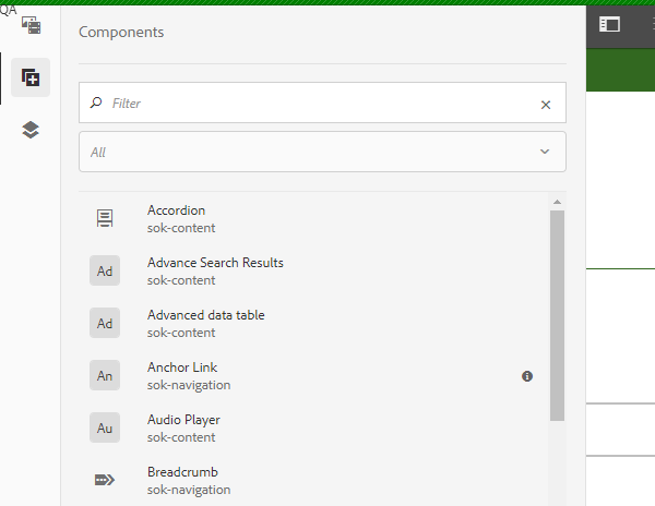 AEM design system - component audit